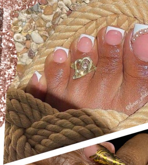 Gel toes with custom art